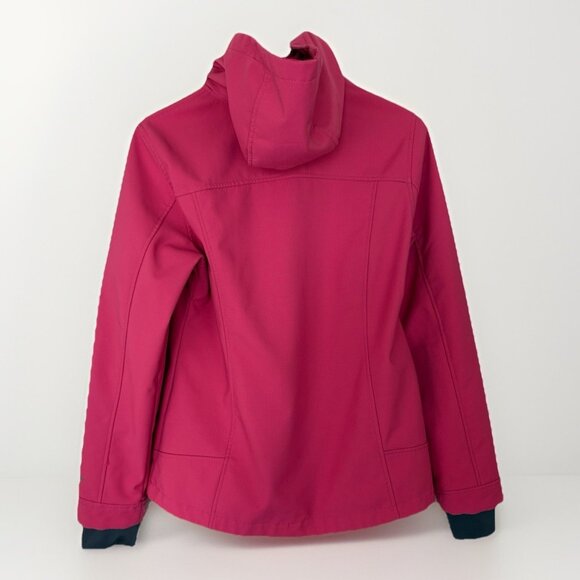 Free Country Softshell Jacket Women's S Full Zip Fleece Lined Red Coat - Picture 2 of 7